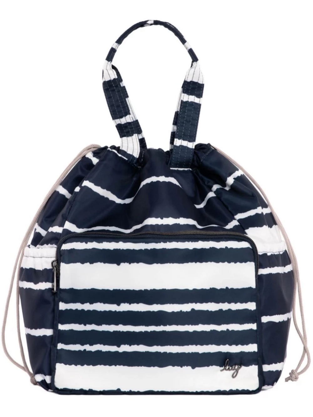 Lug Ditty XL Tote Bag Navy Stripe